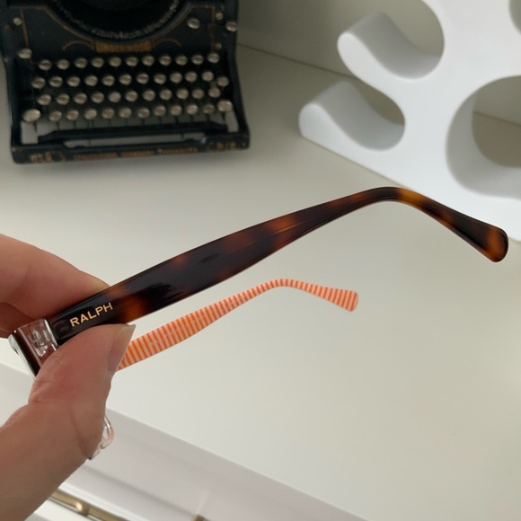 RALPH LAUREN 7046 1005 Rectangle Havana Brown Tortoise Eyeglasses LIKE NEW - Picture 10 of 15